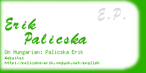 erik palicska business card